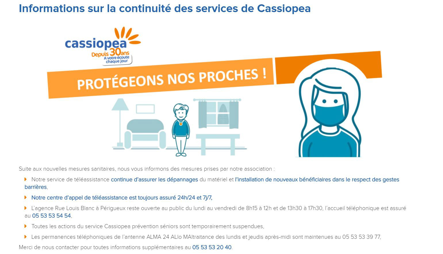 Cassiopea protégeons nos proches