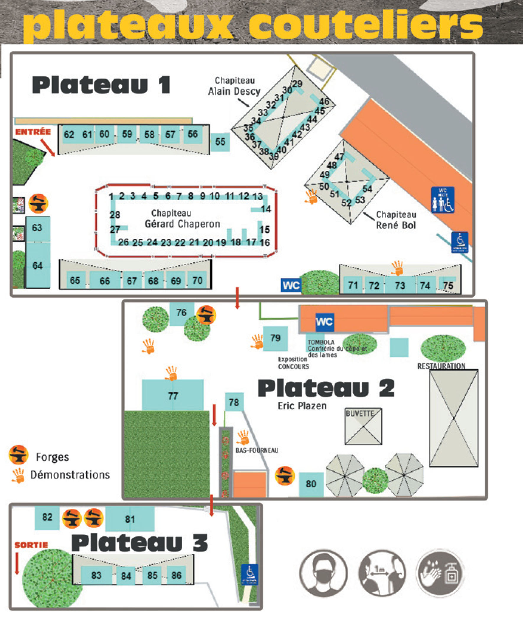 plateau couteliers
