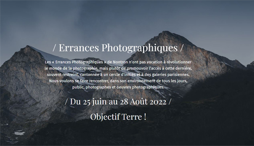 Site internet errances photographiques