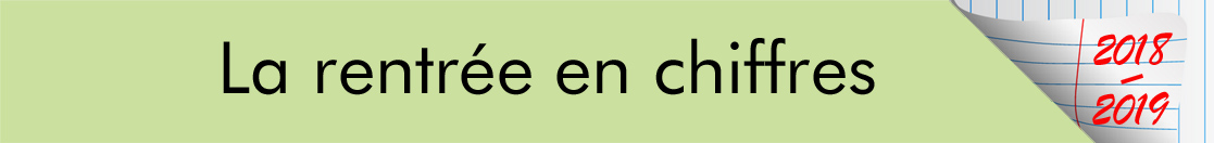 La rentrée en chiffres