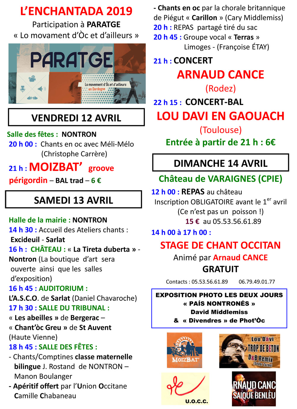 LEnchantada 2019 programme