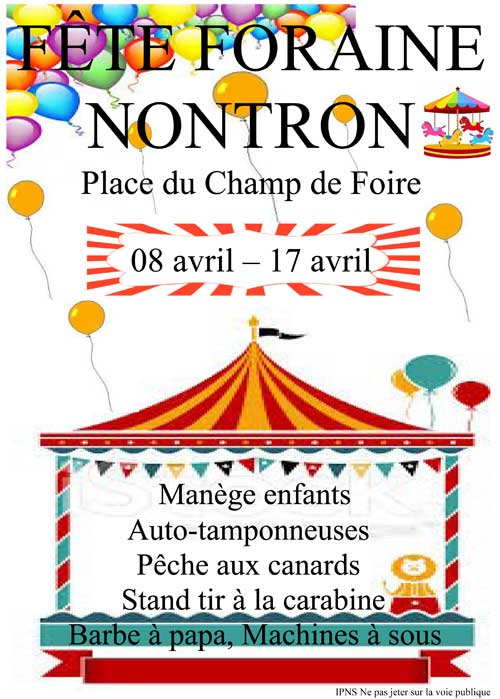 affiche fete foraine